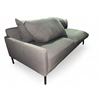 Image 2 : Minimalist Charcoal Sofa with Cushions
