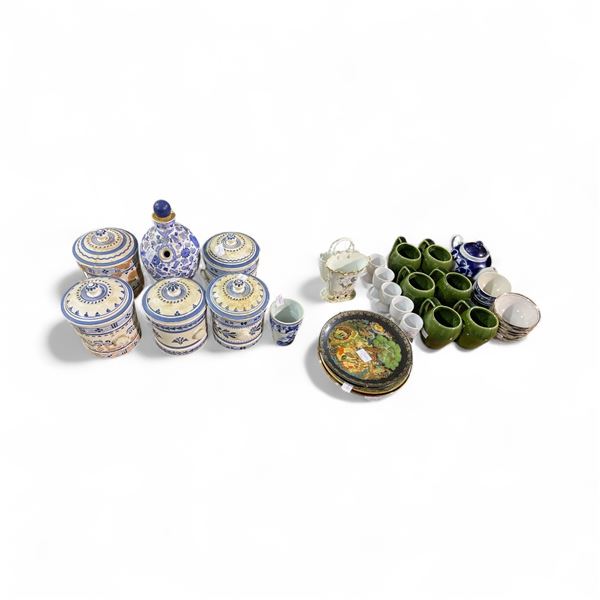 Group of Misc - Jars, Cups, Teapot, Decor, Etc.