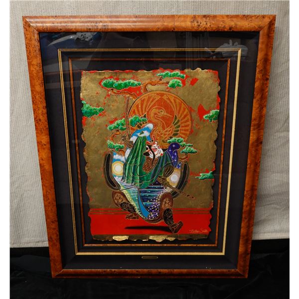 Asian Artwork by Matthew Smith, Wood Framed 33" x 41"