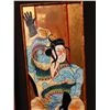 Image 2 : Dragon Samurai Acrylic on Canvas Artwork by Matthew Smith, Wood Framed 20" x 45"