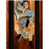Image 3 : Dragon Samurai Acrylic on Canvas Artwork by Matthew Smith, Wood Framed 20" x 45"