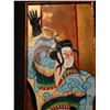 Image 5 : Dragon Samurai Acrylic on Canvas Artwork by Matthew Smith, Wood Framed 20" x 45"
