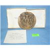 Image 1 : First National Bank of New York Bank solid bronze medallion