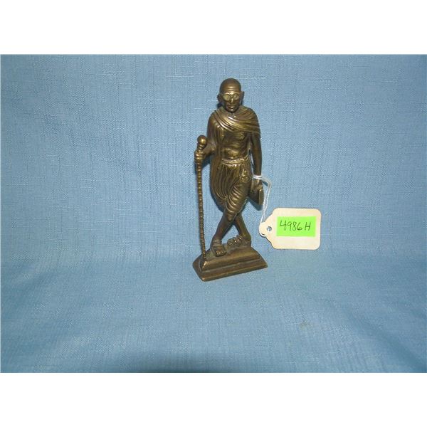 Solid bronze Ghandi figure