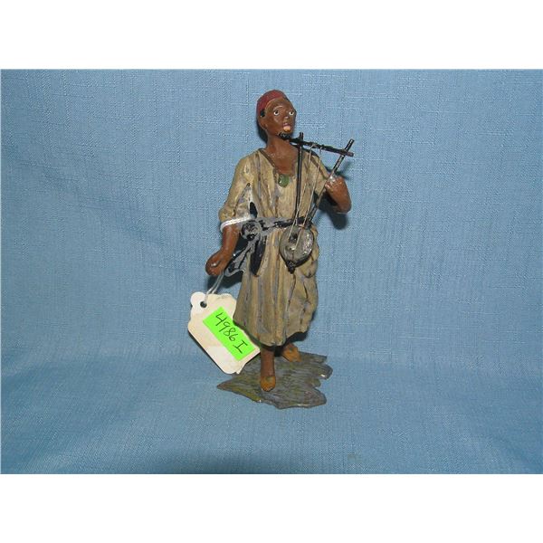 Early hand painted cast metal figure possibly Austrian