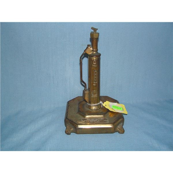 Bronze Fil-ur-liter top gas pumped shaped cigarette lighter filler