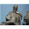 Image 2 : Bronzed over cast metal mantle clock with Cincinnatus figure