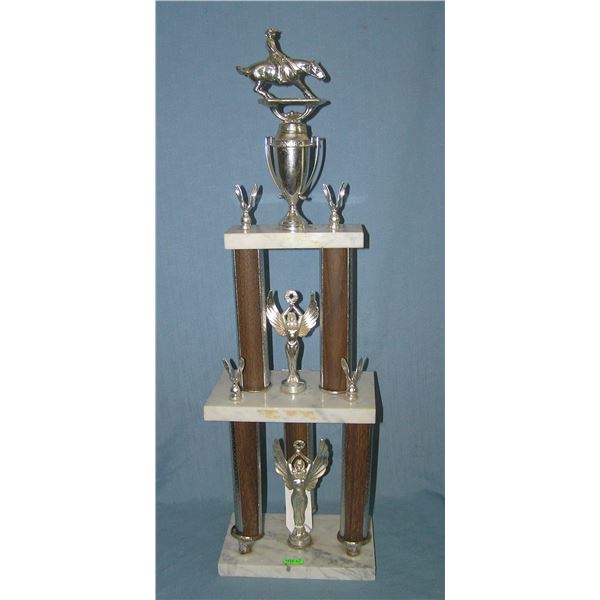 Rodeo Association first place grand prize winner award trophy