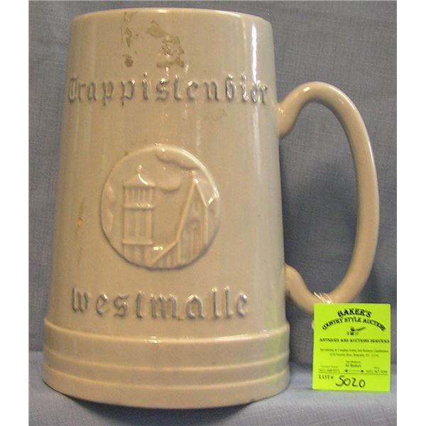 Large German beer stein