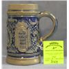 Image 1 : Vintage German beer stein featuring a brew meister