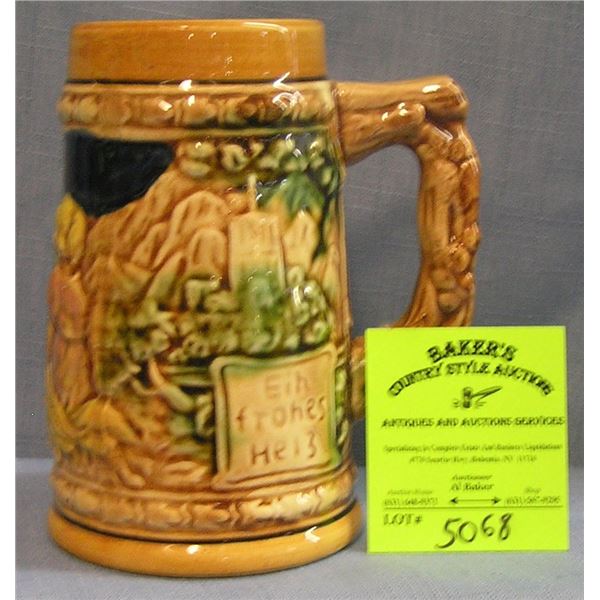 Vintage porcelain beer stein