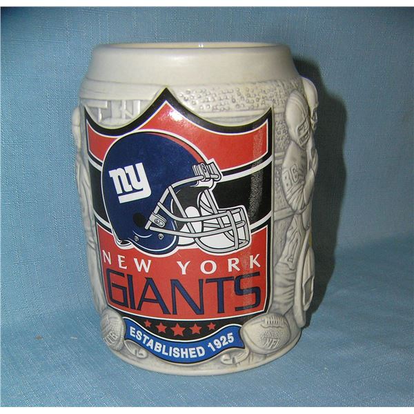 NY Giants German beer stein