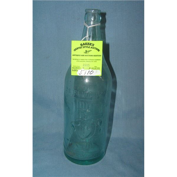 Early Figural bar tender themed beer bottle