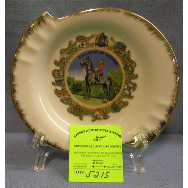 Royal Canadian mounted police souvenir dish