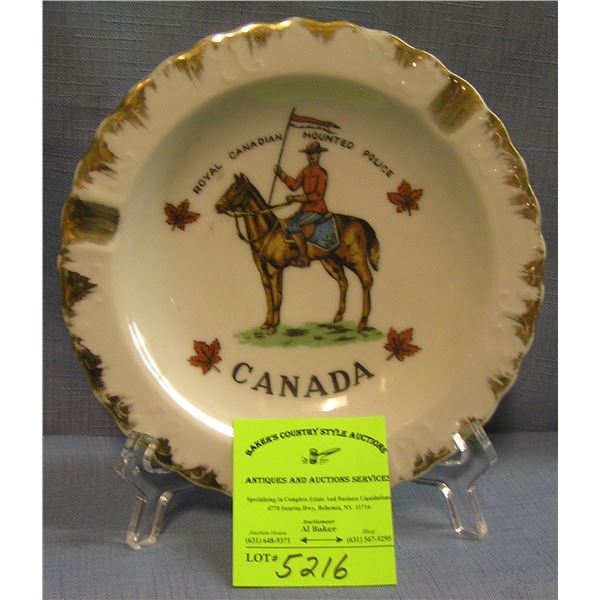 Royal Canadian mounted police souvenir ash tray
