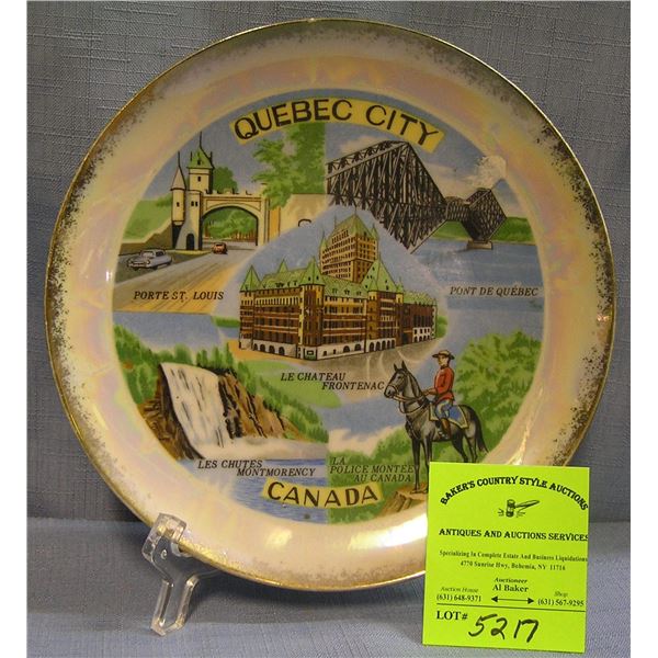 Royal Canadian mounted police souvenir plate