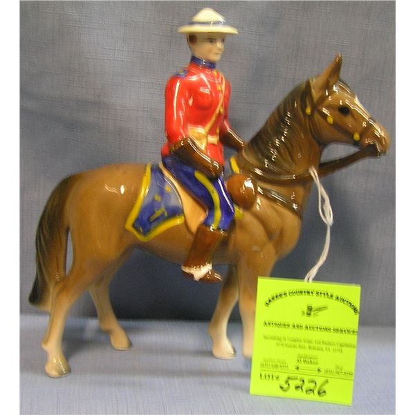 Canadian royal police figure on horseback
