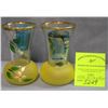 Image 1 : Pair of great early Niagara Falls souvenir vases