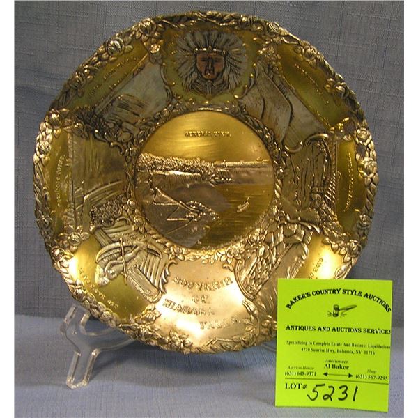 Great early souvenir bowl from Niagara Falls