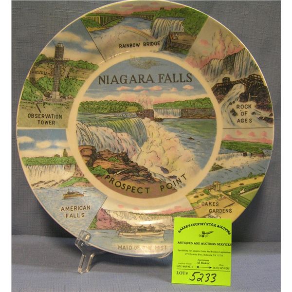 Souvenir plate from Prospect Point Niagara Falls