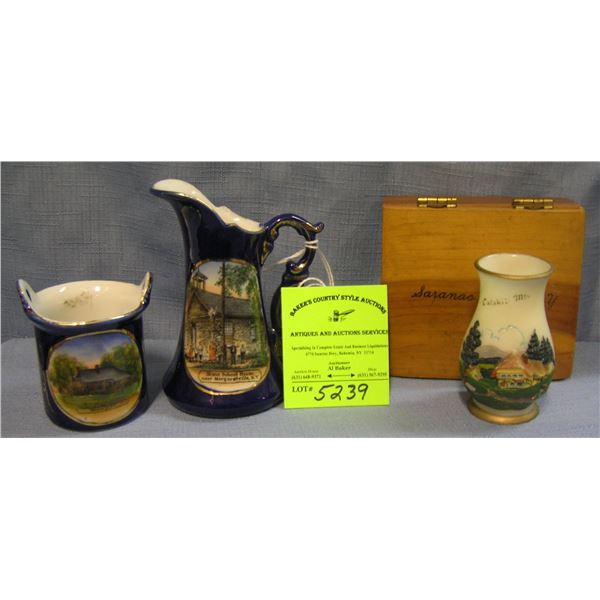 Group of four early souvenirs from New York