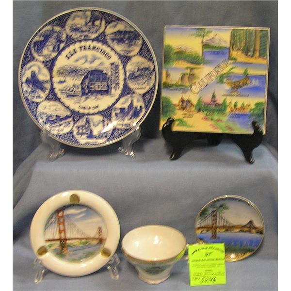 Nice group of California souvenirs and collectibles