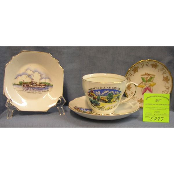 Group of vintage Canadian souvenirs