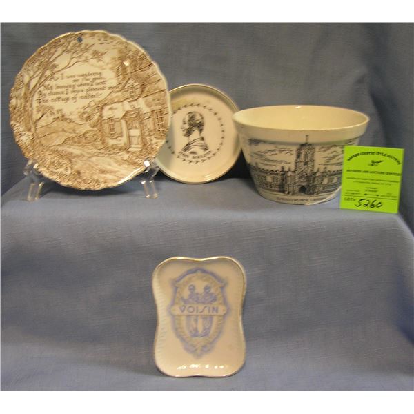 Group of four vintage souvenirs