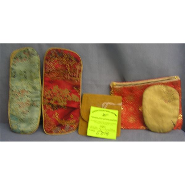 Five piece quality case and sewing kit group