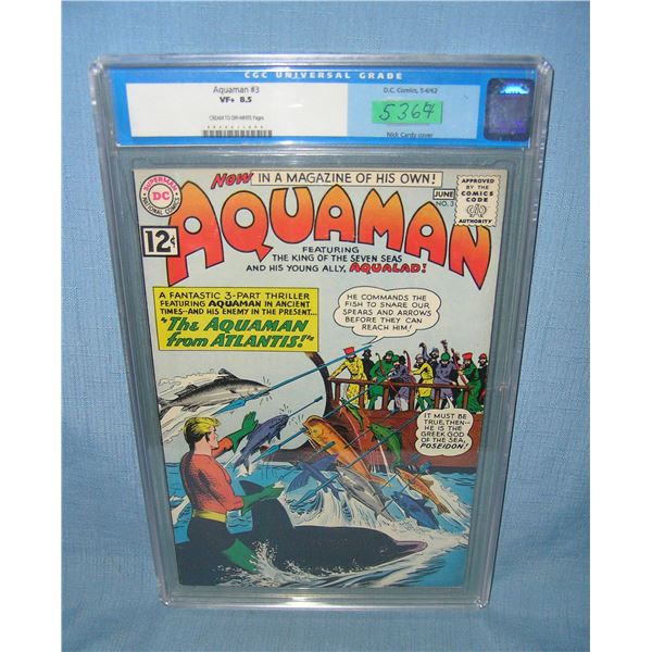 Graded Aquaman number 3 comic book