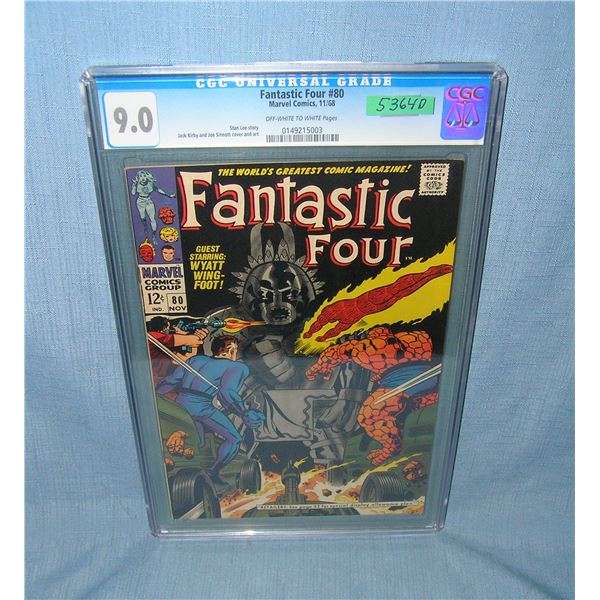 Graded Fantastic Four number 80 comic book