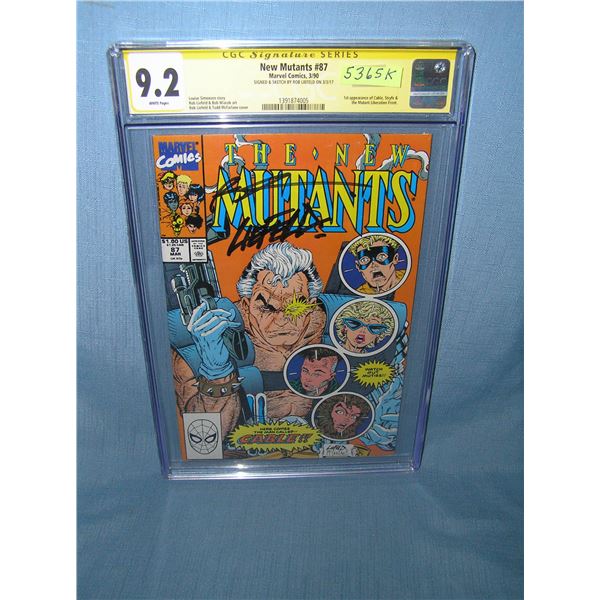 Marvel The New Mutants autographed by Rob Liefeld