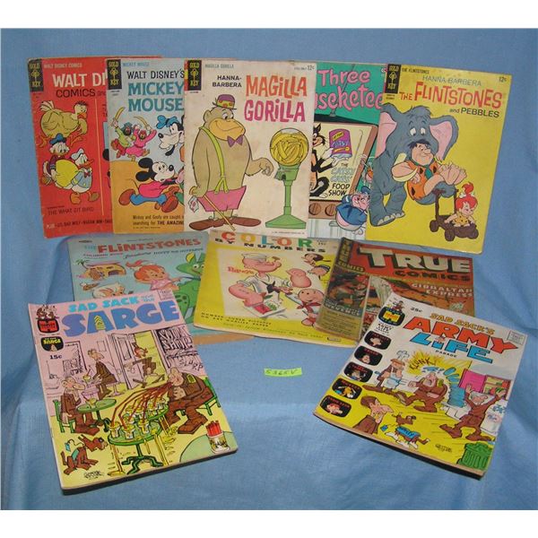 Collection of early comic character comic books