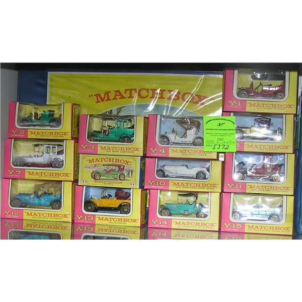 Group of 13 org. Matchbox models of yesteryear