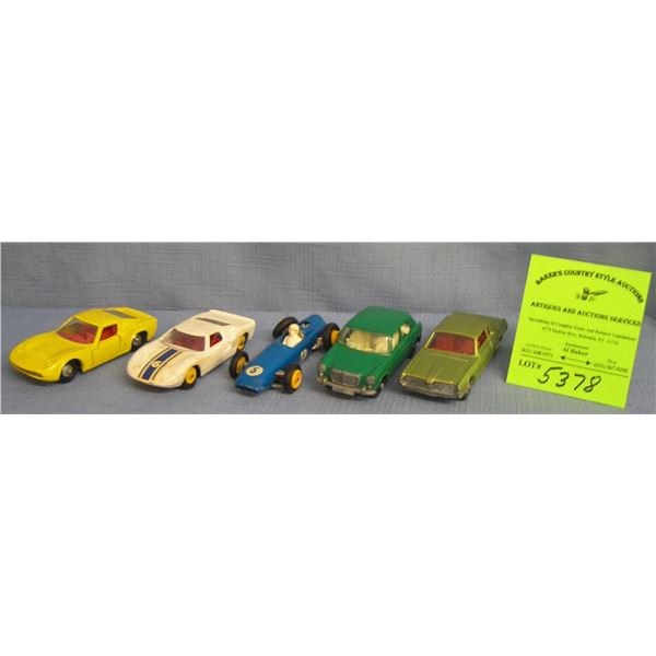 Group of five vintage Matchbox vehicles