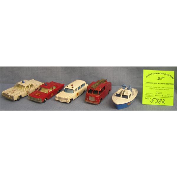 Group of five vintage Matchbox vehicles