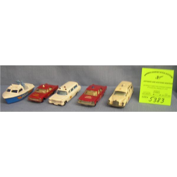 Group of five vintage Matchbox vehicles