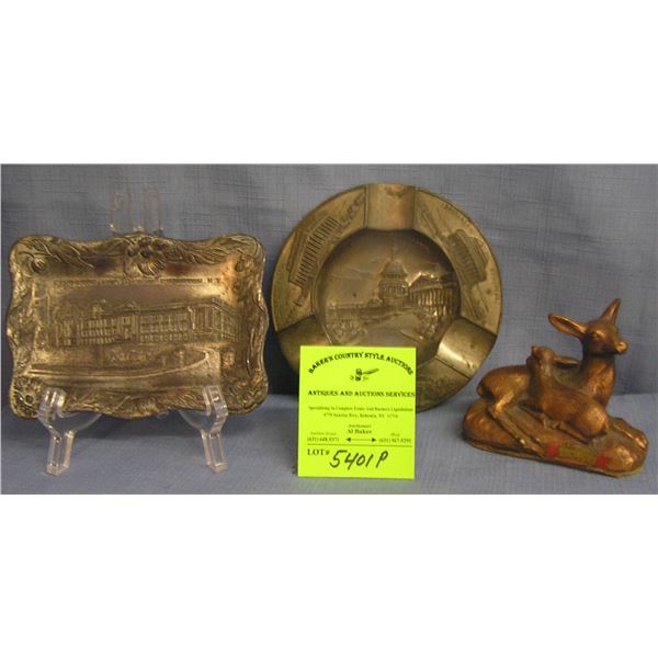 Group of all cast metal souvenirs