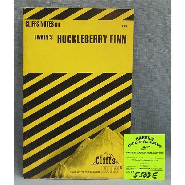 Cliffnotes on Twain's Huckleberry Finn