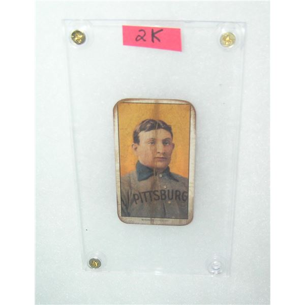 Honus Wagner baseball reprint card