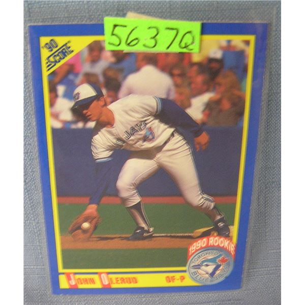 John Olerud rookie baseball card