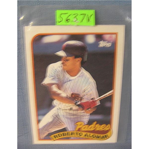 Roberto Alomar rookie baseball card
