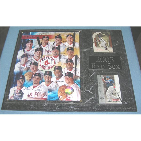 2003 Boston Red Sox team all star plaque