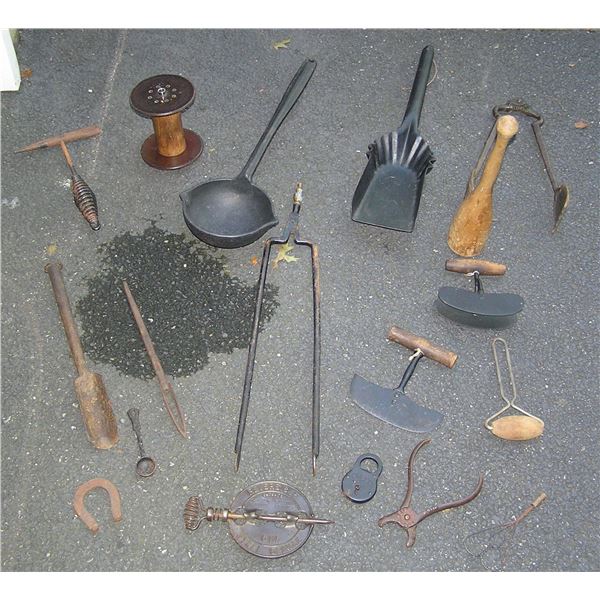 Group of antique primitive tools