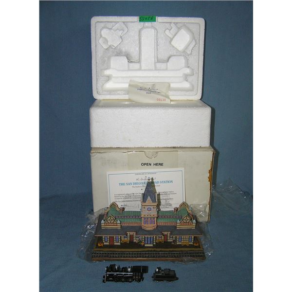 San Diego railroad station replica model