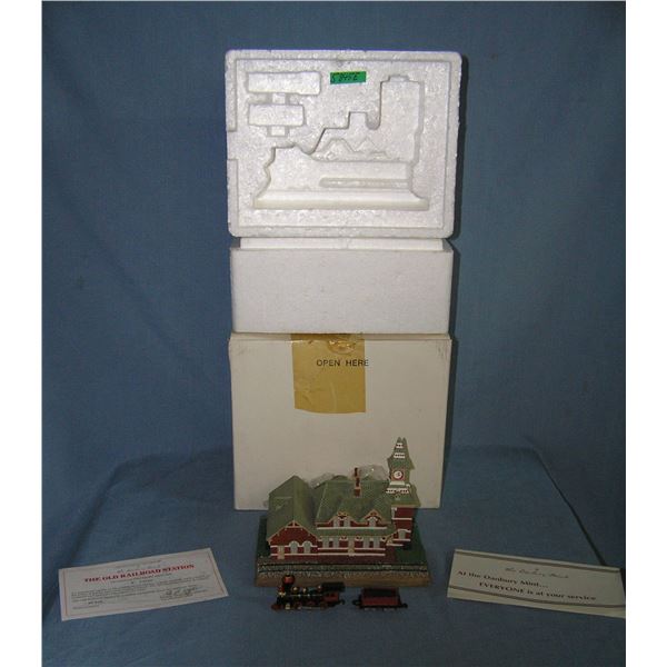 High quality Old railroad station replica model