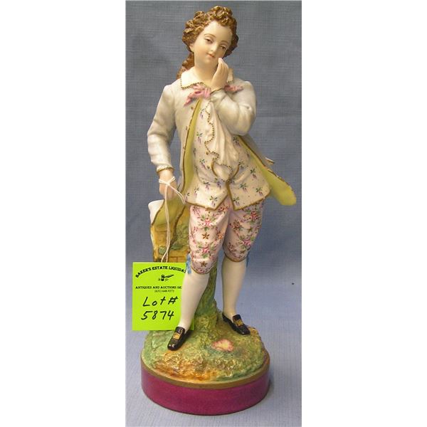 Early Victorian style hand painted male figure