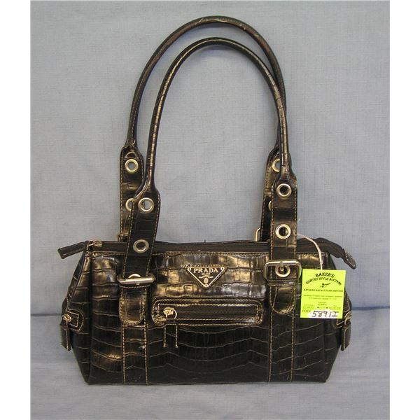 Prada leather pocket book