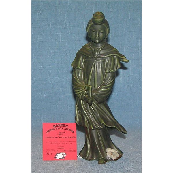 8 1/2" porcelain Asian female figurine