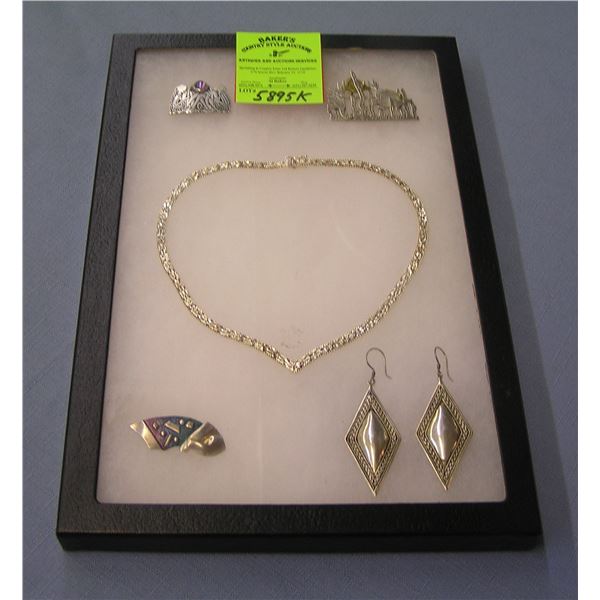 Collection of quality sterling silver jewelry